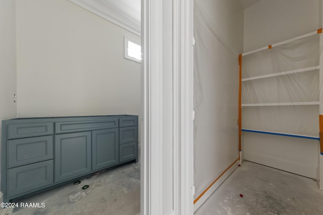 bathroom featuring concrete floors