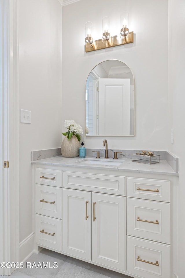 bathroom featuring vanity