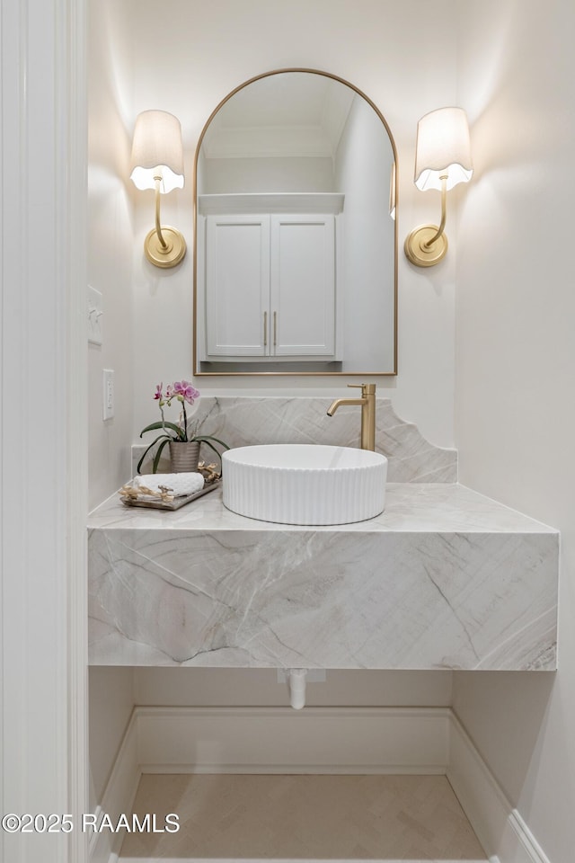 bathroom with a sink