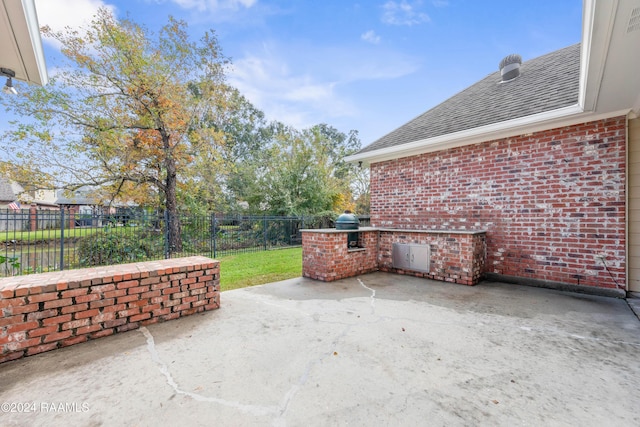 view of patio / terrace with area for grilling