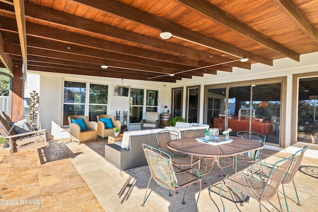 view of patio / terrace featuring outdoor lounge area