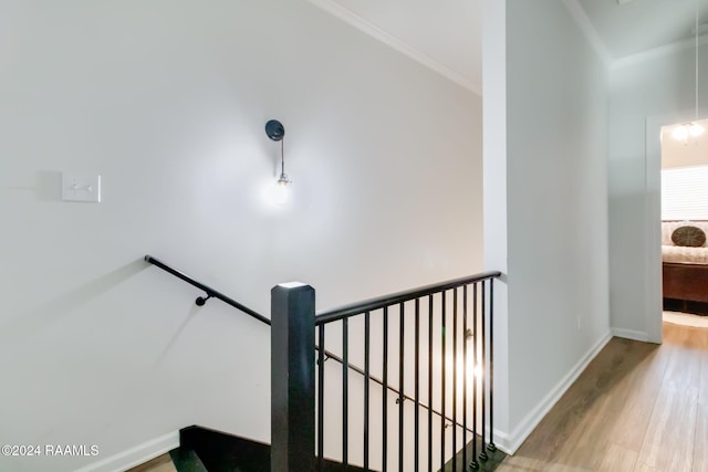 104 Whittington Dr Unit M, Lafayette, LA 70503 - stairs with wood finished floors and ornamental molding