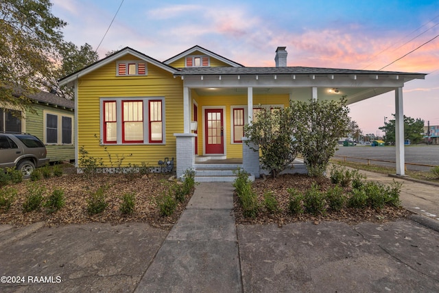 bungalow with a porch