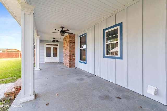 view of patio / terrace with a porch