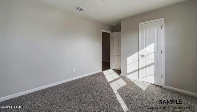 view of carpeted empty room