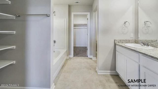 bathroom featuring vanity