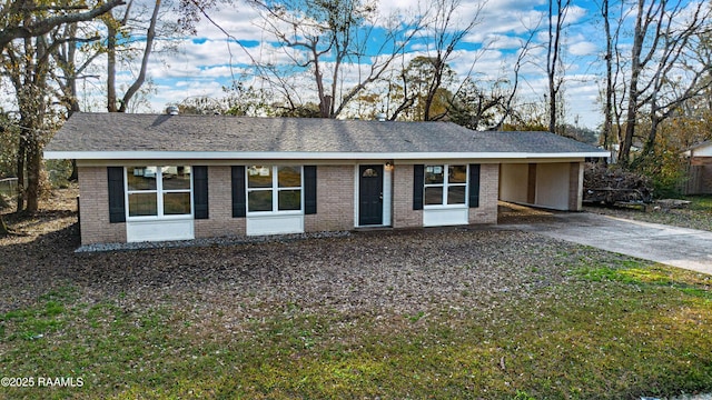 view of ranch-style home