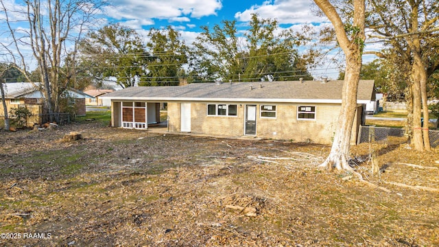 view of back of property