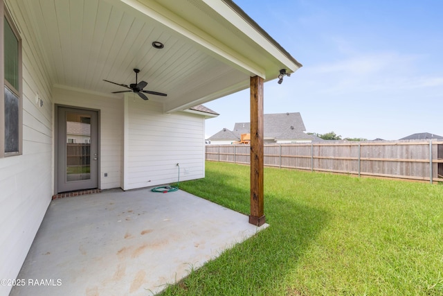 102 Fillmore Way, Lafayette, LA 70506 - view of yard with a ceiling fan and a patio