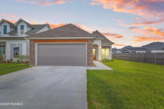 102 Fillmore Way, Lafayette, LA 70506 - view of front of property featuring driveway, a garage, roof with shingles, and brick siding