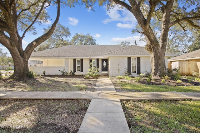 view of ranch-style home