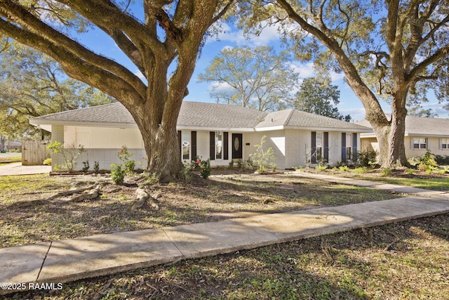 view of ranch-style house