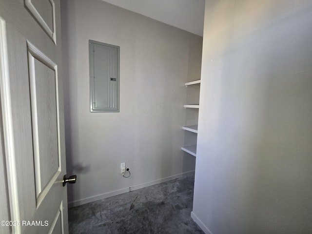 laundry room featuring electric panel