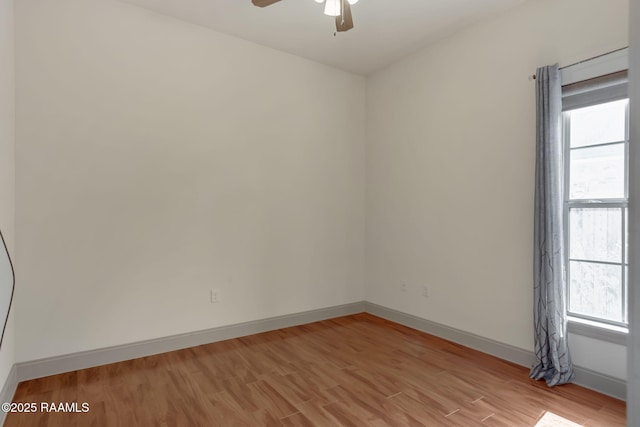 315 Begnaud Dr, Lafayette, LA 70501 - unfurnished room with light hardwood / wood-style floors, a wealth of natural light, and ceiling fan