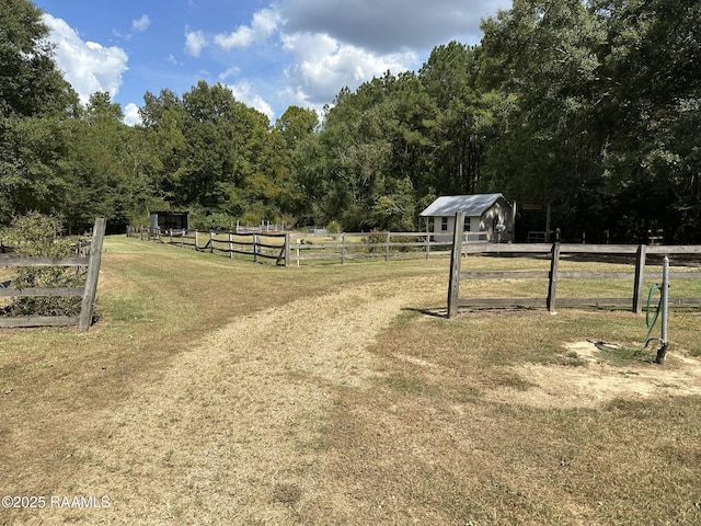 6757 Line Rd, Ethel, LA 70730 - view of dirt / gravel road featuring a wooded view