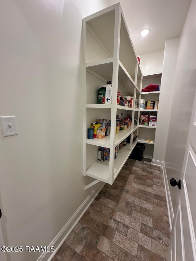 view of pantry