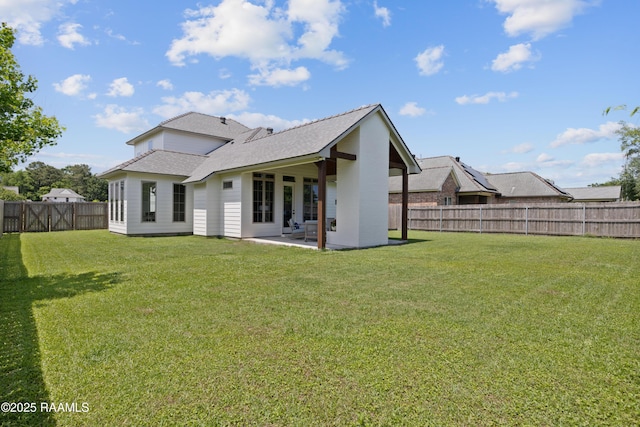 105 Ember Grove Xing, Lafayette, LA 70508 - back of property with a patio and a shingled roof