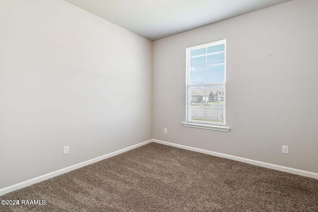 unfurnished room with carpet