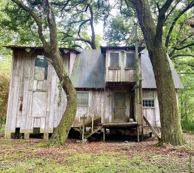 view of rear view of property