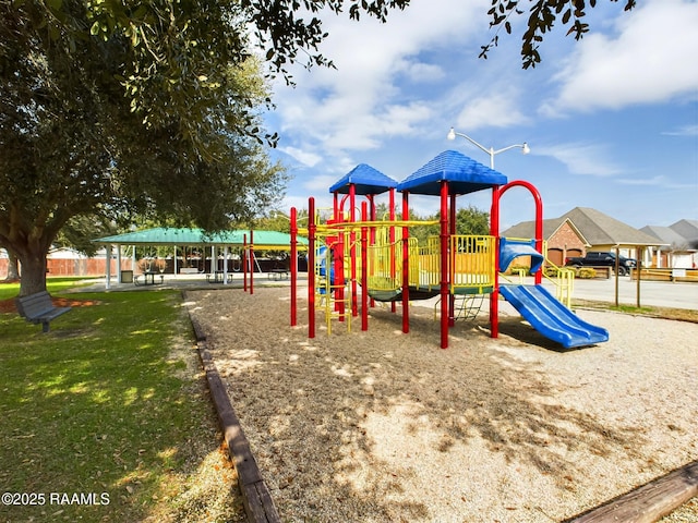 view of play area