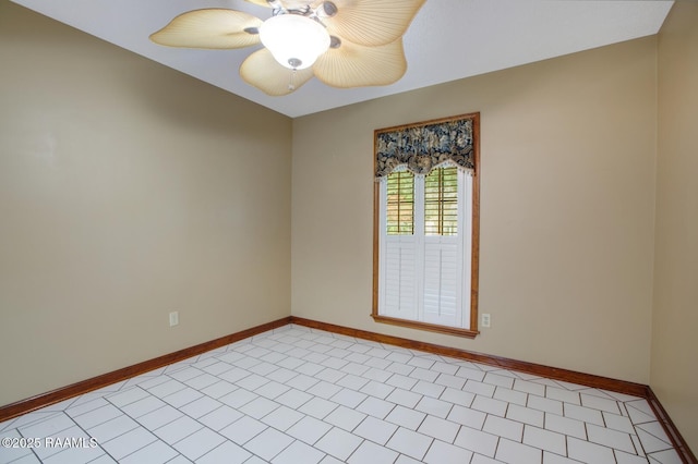 107 W Bayou Shr, Lafayette, LA 70508 - tiled empty room with ceiling fan