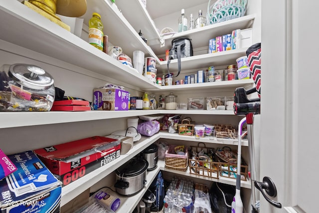 view of pantry