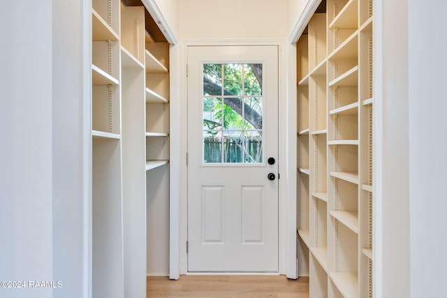 mudroom featuring hardwood / wood-style flooring