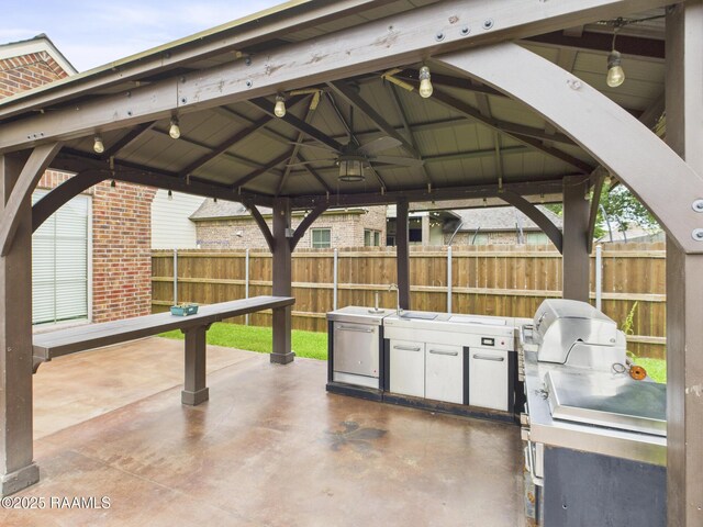 208 Rue De Frejus, Broussard, LA 70518 - view of patio / terrace with a gazebo
