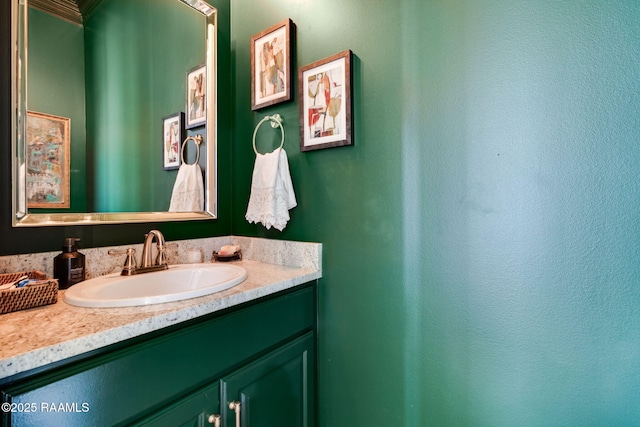 bathroom featuring vanity