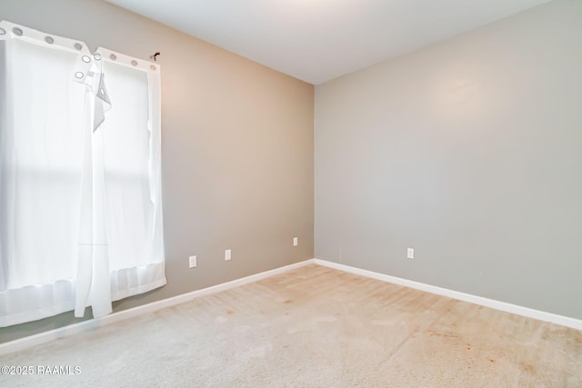 unfurnished room featuring carpet