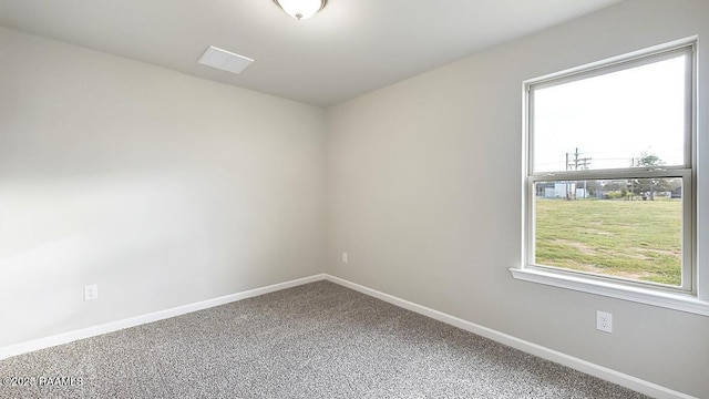 view of carpeted empty room