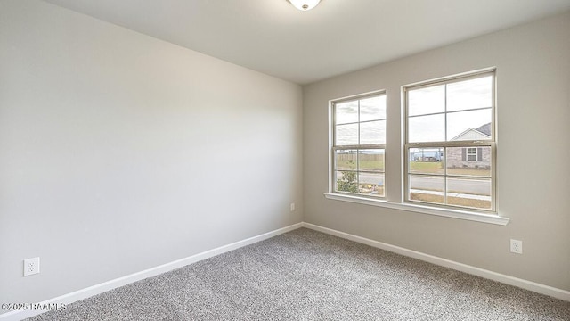 spare room featuring carpet