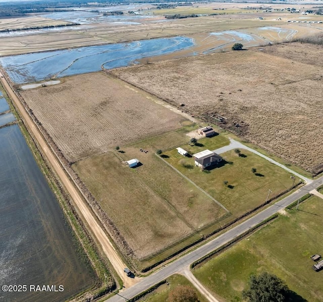 drone / aerial view featuring a rural view