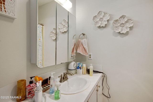 bathroom featuring vanity