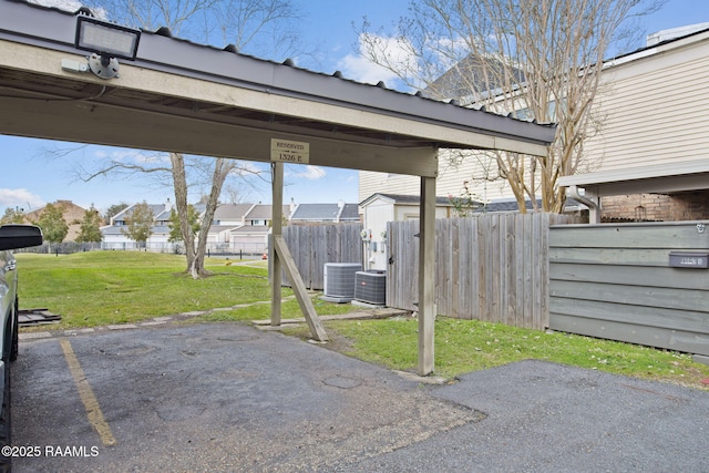 view of patio / terrace with central AC unit