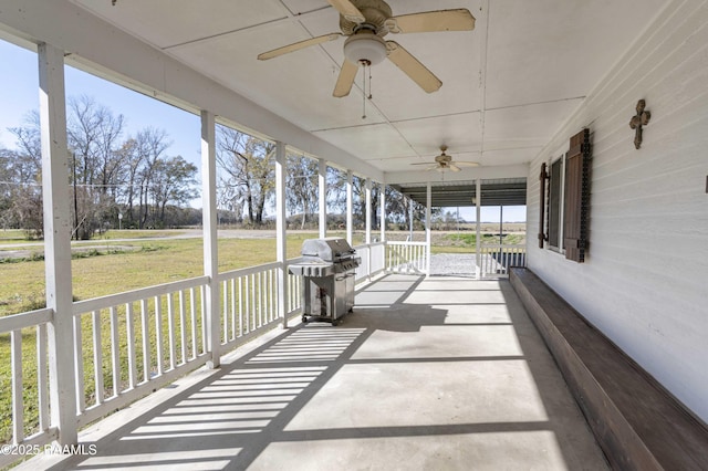 unfurnished sunroom featuring a wealth of natural light