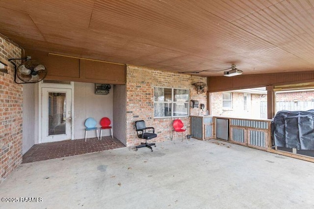 view of patio featuring grilling area