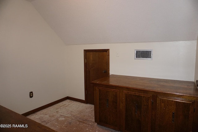 interior space featuring visible vents and baseboards