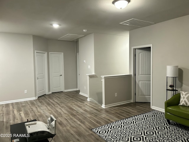 interior space with wood-type flooring