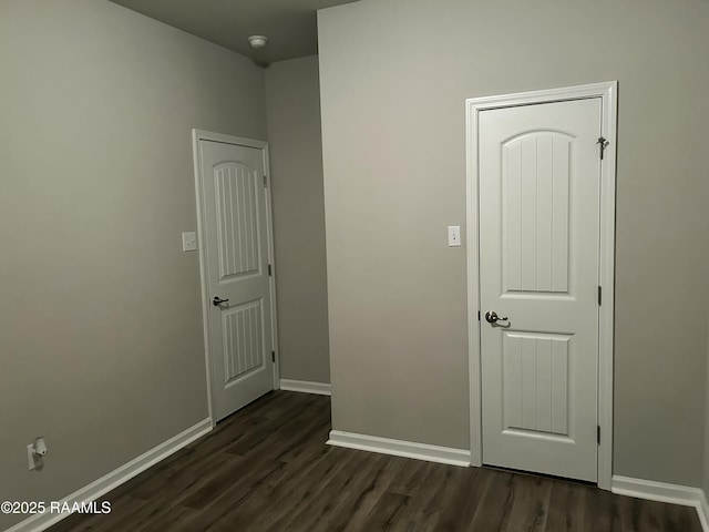 interior space featuring dark hardwood / wood-style floors