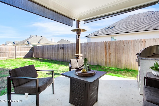 view of patio / terrace featuring area for grilling