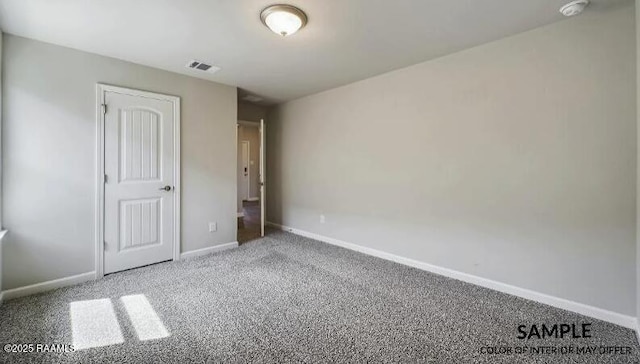 unfurnished bedroom featuring carpet