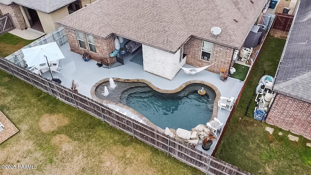 birds eye view of property