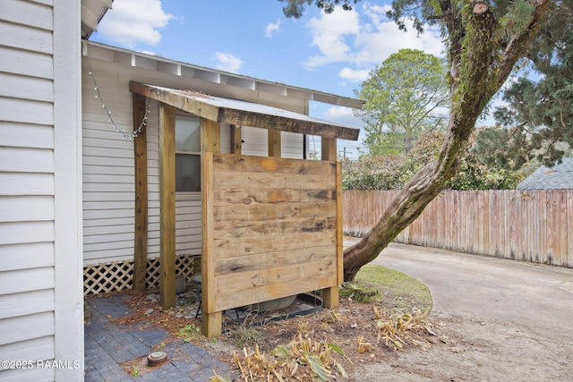 view of outbuilding