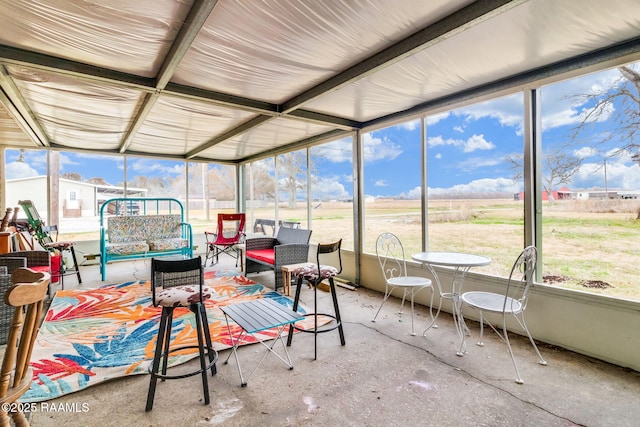 view of sunroom