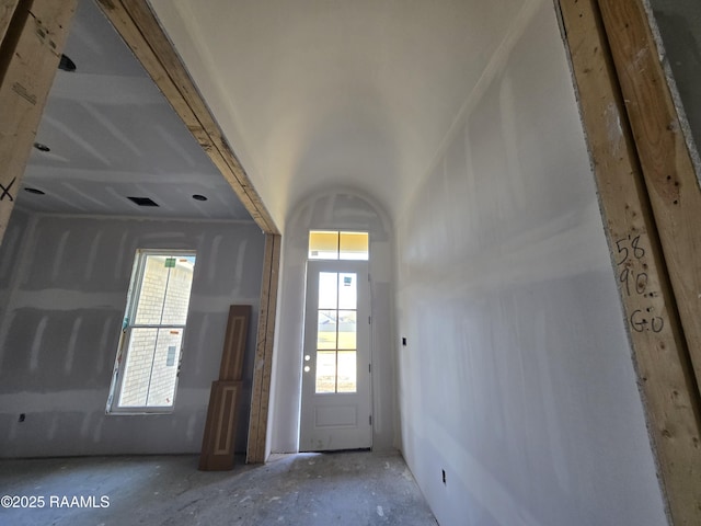 foyer with a healthy amount of sunlight