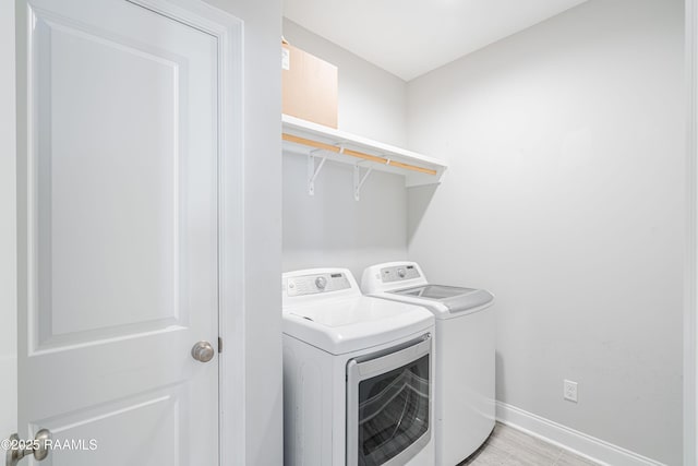 laundry area featuring washer and dryer