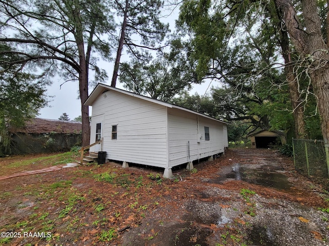 view of home's exterior