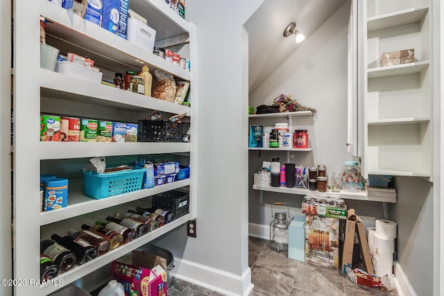 view of pantry