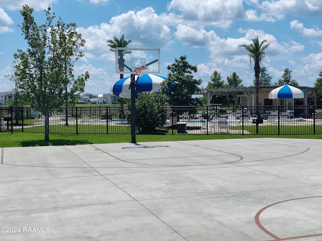 view of sport court